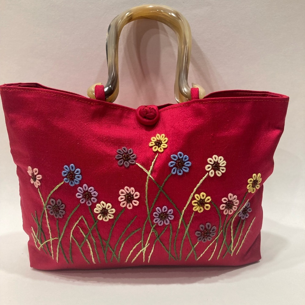 RED SILK PURSE